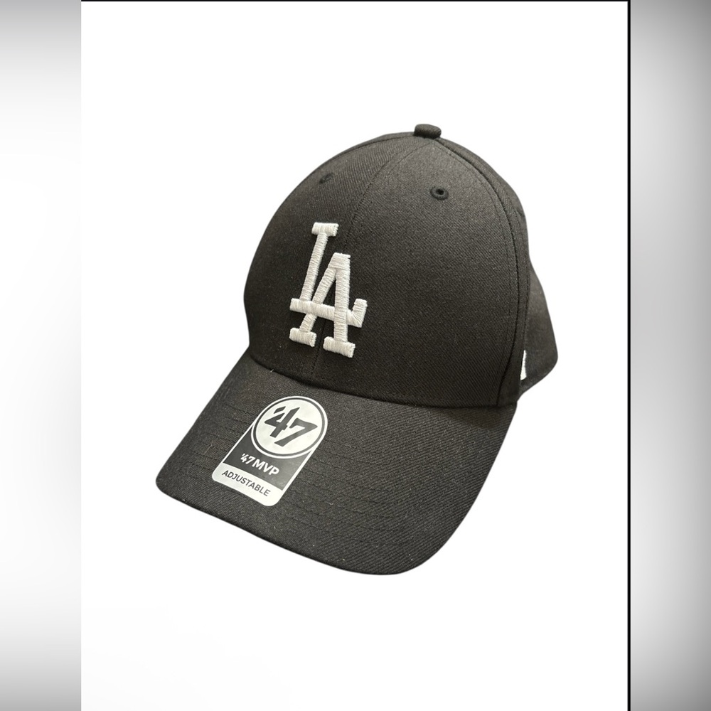 47 Brand LA Dodgers Black Baseball Cap Velcro Adjustable